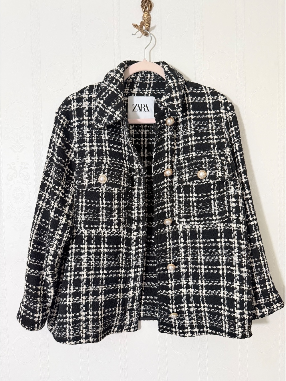 Zara Plaid Jacket | Size S (Oversized)